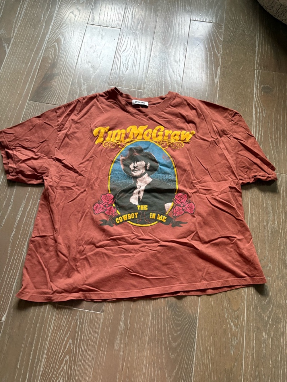 Tim McGraw one size oversized tee by Daydreamer